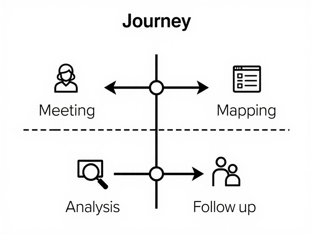 Grafisk illustration av kundresan