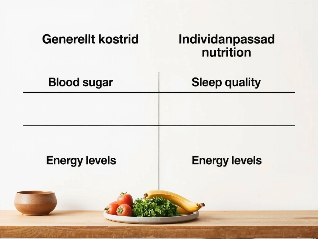 Jämförelse mellan generellt kostråd och individanpassad nutrition